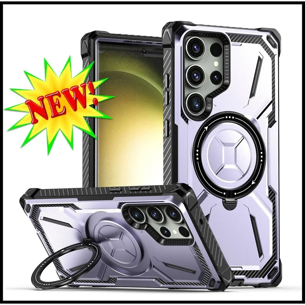 Galaxy S23 Ultra Case Military Grade Shockproof Rugged Kickstand Ring Cover New